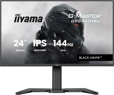 Iiyama, monitor, LED, IPS, 23,8", GB2441HSU-B1, Black Hawk, 144 Hz