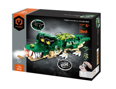 iM.Master, robokrokodyl 3w1 zdalnie sterowany, klocki, 513 elementów