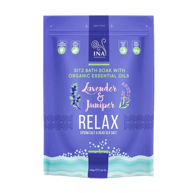 Ina Essentials, Relax, sól do kąpieli z lawendą i jałowcem, 330g