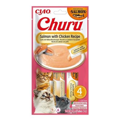 Inaba, Churu, salmon with chicken, 4-14g