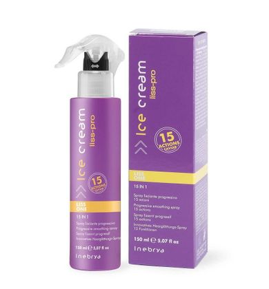 Inebrya, Ice Cream Liss One, spray wygładzający włosy, 150 ml