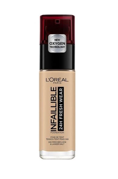 Infaillible, 24H Fresh Wear Foundation, długotrwały podkład do twarzy, 300 Amber, 30 ml