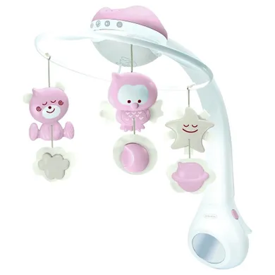 Infantino, muzyczna karuzela interaktywna 3w1, pudrowy róż