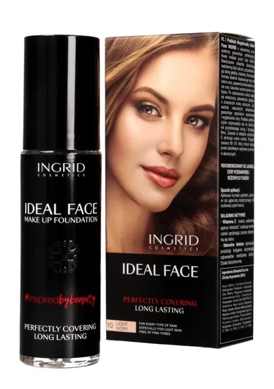 Ingrid, Ideal Face, fluid, nr 10 Light Ivory, 30 ml