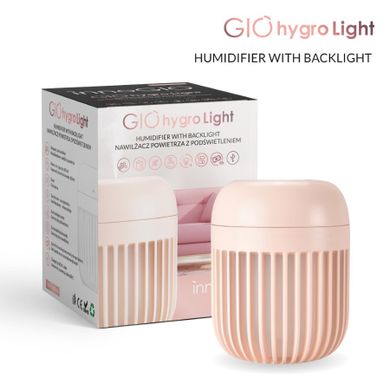 InnoGIO, GIOhygro Light nawilżacz powietrza z podświetleniem, różowy