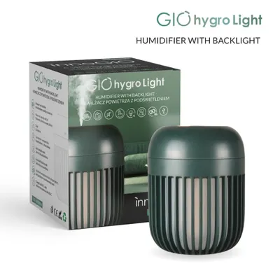 InnoGIO, GIOhygro Light, nawilżacz powietrza z podświetleniem, zielony