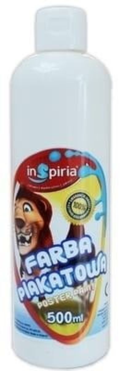 InSpiria, farba plakatowa, biała, 500 ml