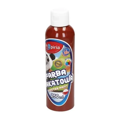 InSpiria, farba plakatowa, brązowa, 250 ml