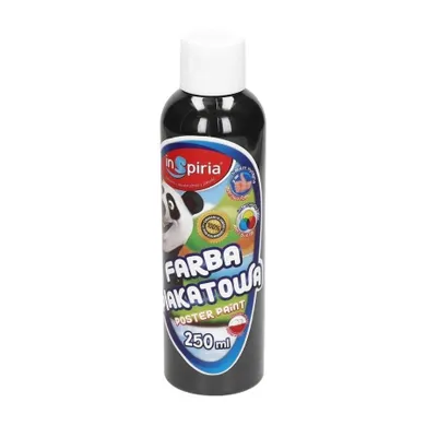 InSpiria, farba plakatowa, czarna, 250 ml