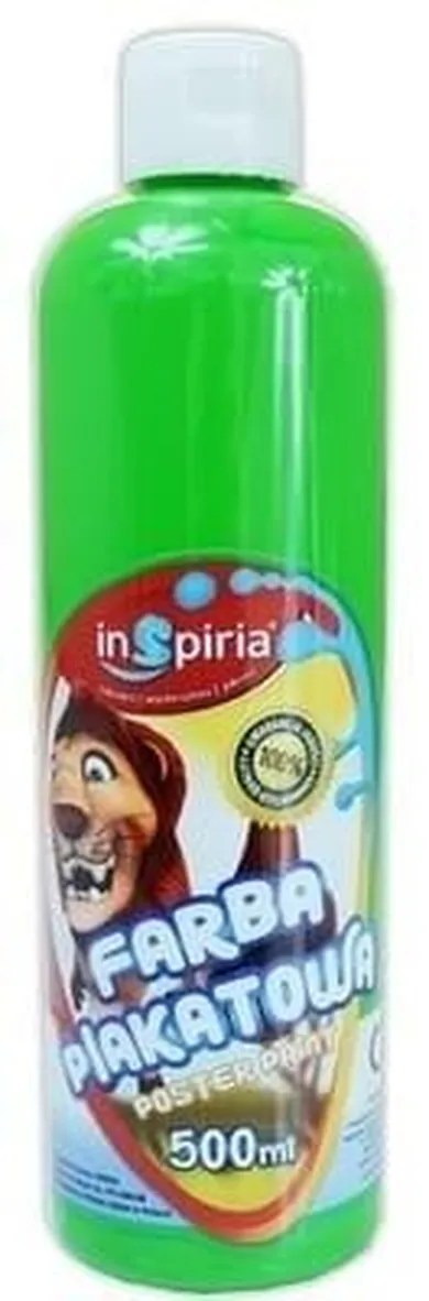 InSpiria, farba plakatowa, zielona, 500 ml