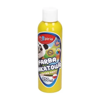 InSpiria, farba plakatowa, żółta, 250 ml