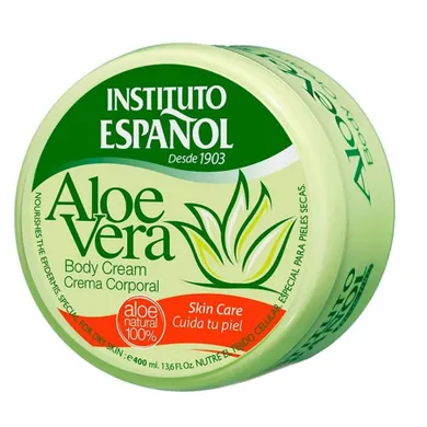 Instituto Espanol, Aloe Vera Body Cream, nawilżający krem do ciała i rąk na bazie aloesu, 200 ml