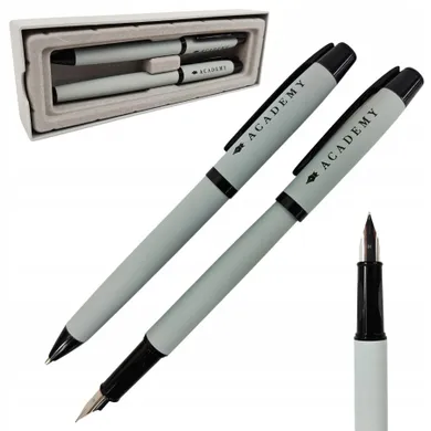 Interdruk, Academy, zestaw: pióro wieczne + długopis w etui, 1 szt.