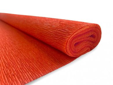 Interdruk, bibuła marszczona, 6, ciemny pomarańcz, 10 szt.