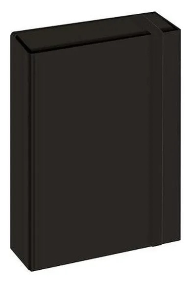 Interdruk, teczka z gumką A4, czarna