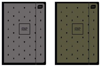 Interdruk, teczka z gumką A4, Soft Touch Chess, 1 szt.