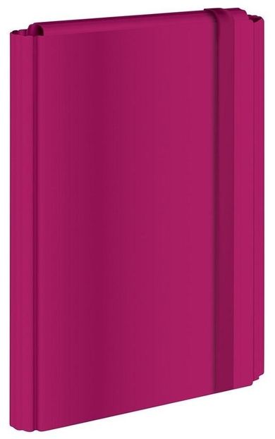 Interdruk, teczka z gumką A4, twarda oprawa, fuksja, 1 szt.
