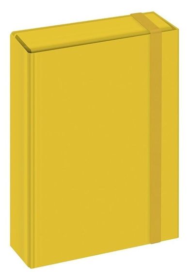 Interdruk, teczka z gumką A4, żółta