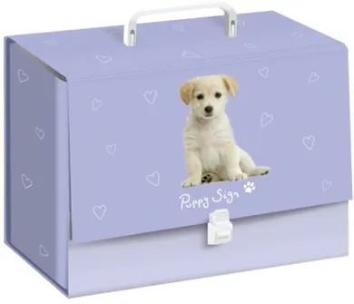 Interdruk, teczka z rączką C4, puppy sign, 10 cm