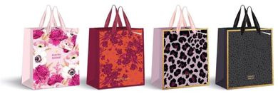 Interdruk, torebka prezentowa, mala, złota, 18-23-10 cm, 1 szt.