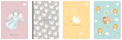 Interdruk, zeszyt A5, 32 kartki, kratka, UV, religia z poddrukiem, 1 szt.