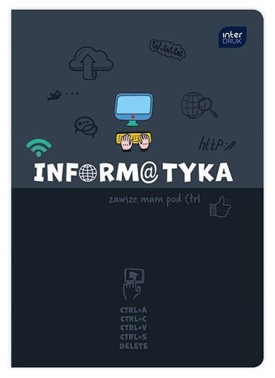 Interdruk, zeszyt A5, 60 kartek, kratka, informatyka