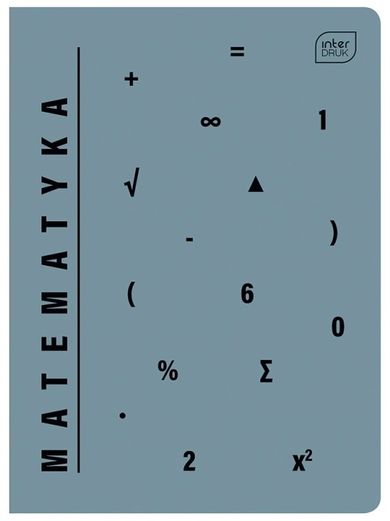 Interdruk, zeszyt A5, 60 kartek, kratka, Matematyka, 1 szt.