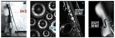 Interdruk, zeszyt do nut A4, 16 kartek, UV, 1 szt.