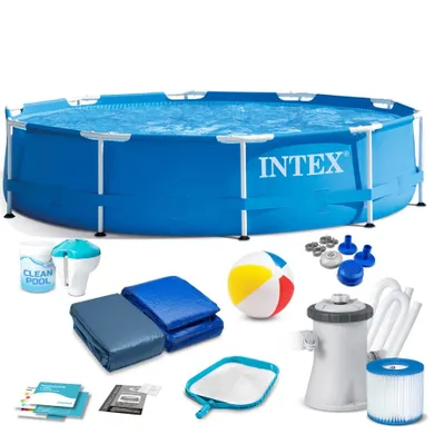 Intex, basen ogrodowy, stelażowy, 305-76 cm, zestaw 15w1
