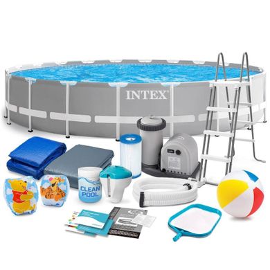 Intex, basen ogrodowy stelażowy, 610-132 cm, zestaw 18w1