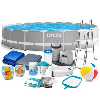 Intex, basen ogrodowy, stelażowy, 610-132 cm, zestaw 21w1