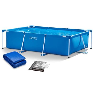 Intex, basen ogrodowy stelażowy, zestaw 2w1, 300-200-75 cm