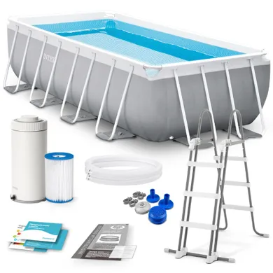 Intex, basen stelażowy, 400-200-122 cm, zestaw 10w1