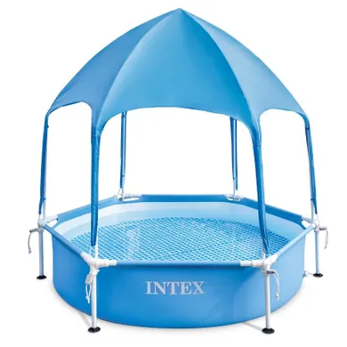 Intex, basen stelażowy dla dzieci z daszkiem, 183-38 cm