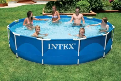 Intex, basen z metalowym stelażem, śr. 3,66 m