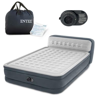 Intex, materac dmuchany, z pompką elektryczną, 236-152-86 cm