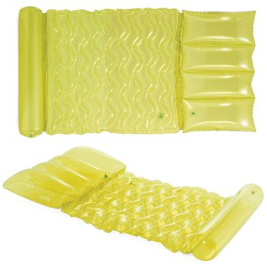 Intex, materac do pływania, limonkowy