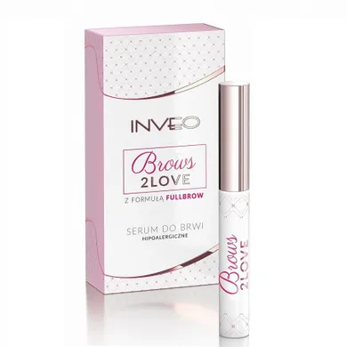 INVEO, Brows 2 Love, hipoalergiczne serum do brwi stymulujące wzrost włosków, 3.5 ml