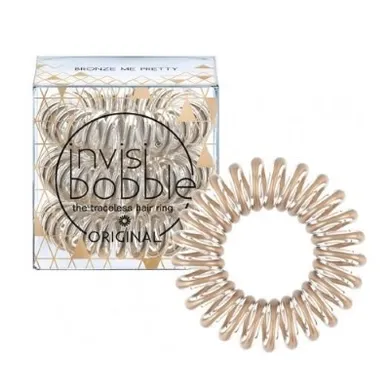 Invisibobble, Original Hair Ring gumki do włosów Bronze Me Pretty 3 szt.