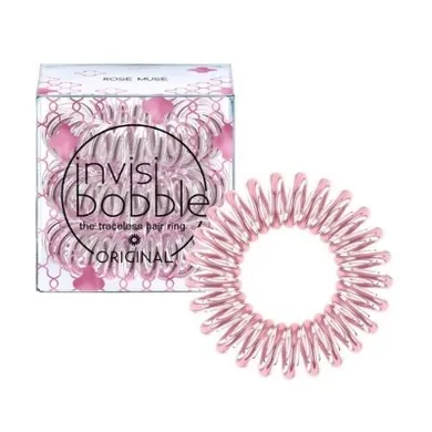 Invisibobble, Original Hair Ring, gumki do włosów, Rose Muse, 3 szt.