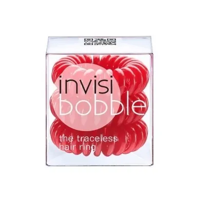 Invisibobble, Traceless Hair Ring, gumki do włosów, Raspberry Red, 3 szt.