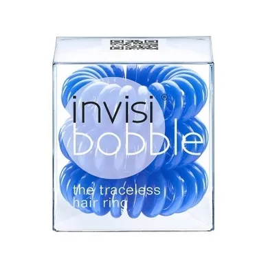 Invisibobble, Traceless Hair Ring Navy Blue, gumki do włosów, 3 szt.