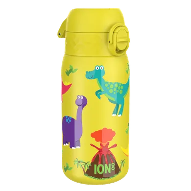 ION8, Dinozaury, bidon termiczny z ustnikiem, próżniowy, żółty, 320 ml