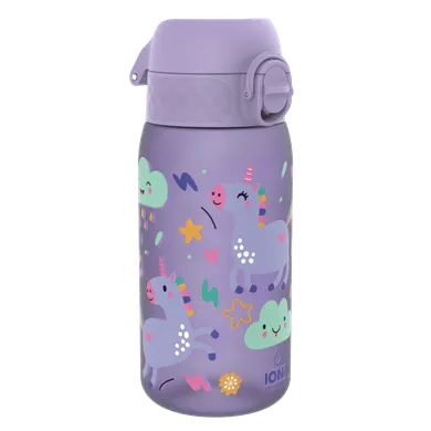 ION8, Jednorożec, bidon z ustnikiem, fioletowy, 350 ml