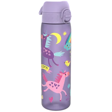 ION8, Jednorożec, bidon z ustnikiem, fioletowy, 500 ml