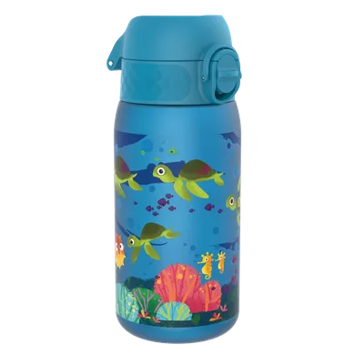 ION8, Morskie zwierzęta, bidon z ustnikiem, niebieski, 350 ml