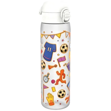 ION8, Piłka nożna, bidon z ustnikiem, biały, 500 ml