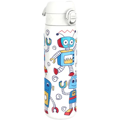 ION8, Roboty, bidon stalowy z ustnikiem, biały, 600 ml