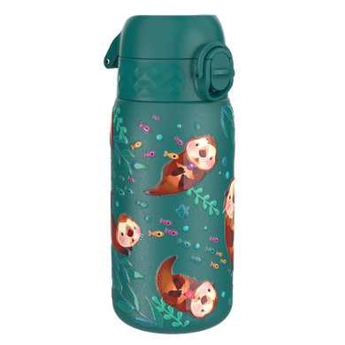 ION8, Wydry, stalowy bidon z ustnikiem, zielony, 400 ml