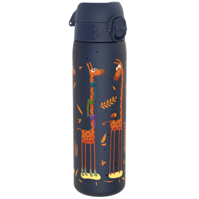 ION8, Żyrafy, bidon z ustnikiem, niebieski, 500 ml